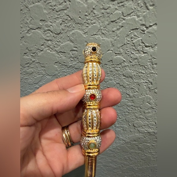 vintage judith leiber gold stretch main image 5